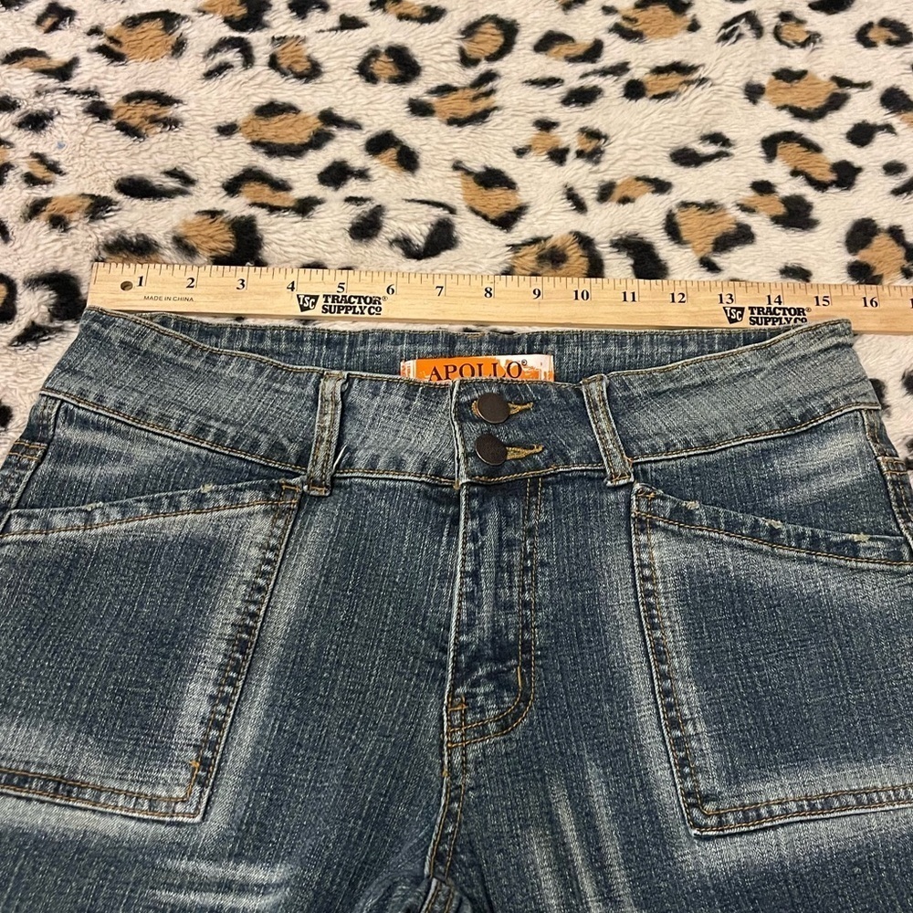 Apollo jeans vintage 90s Y2K faded pattern jeans - Picture 4 of 9